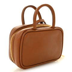 Calfskin Beau Micro Bag Cognac