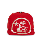 Hellstar Big Logo Trucker Hat Red (Snapback)