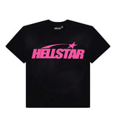Hellstar Classic Logo Gel Tee Black/Pink