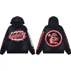 Hellstar American High Street Retro Loose Water Washed Vintage Men's and Women's VTG Hoodies Hoodies Hoodies Ins (26)