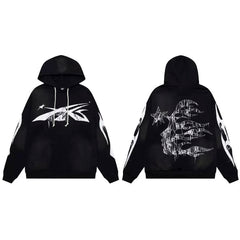 Hellstar American High Street Retro Loose Water Washed Vintage Men's and Women's VTG Hoodies Hoodies Hoodies Ins (30)
