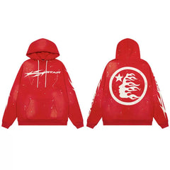 Hellstar American High Street Retro Loose Water Washed Vintage Men's and Women's VTG Hoodies Hoodies Hoodies Ins (38)