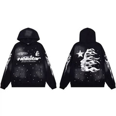 Hellstar American High Street Retro Loose Water Washed Vintage Men's and Women's VTG Hoodies Hoodies Hoodies Ins (21)