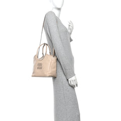 Soft Calf Softy Small Ivy Tote Bag Travertine Stone