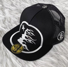 Hellstar Big Logo Trucker Hat Black (Snapback)