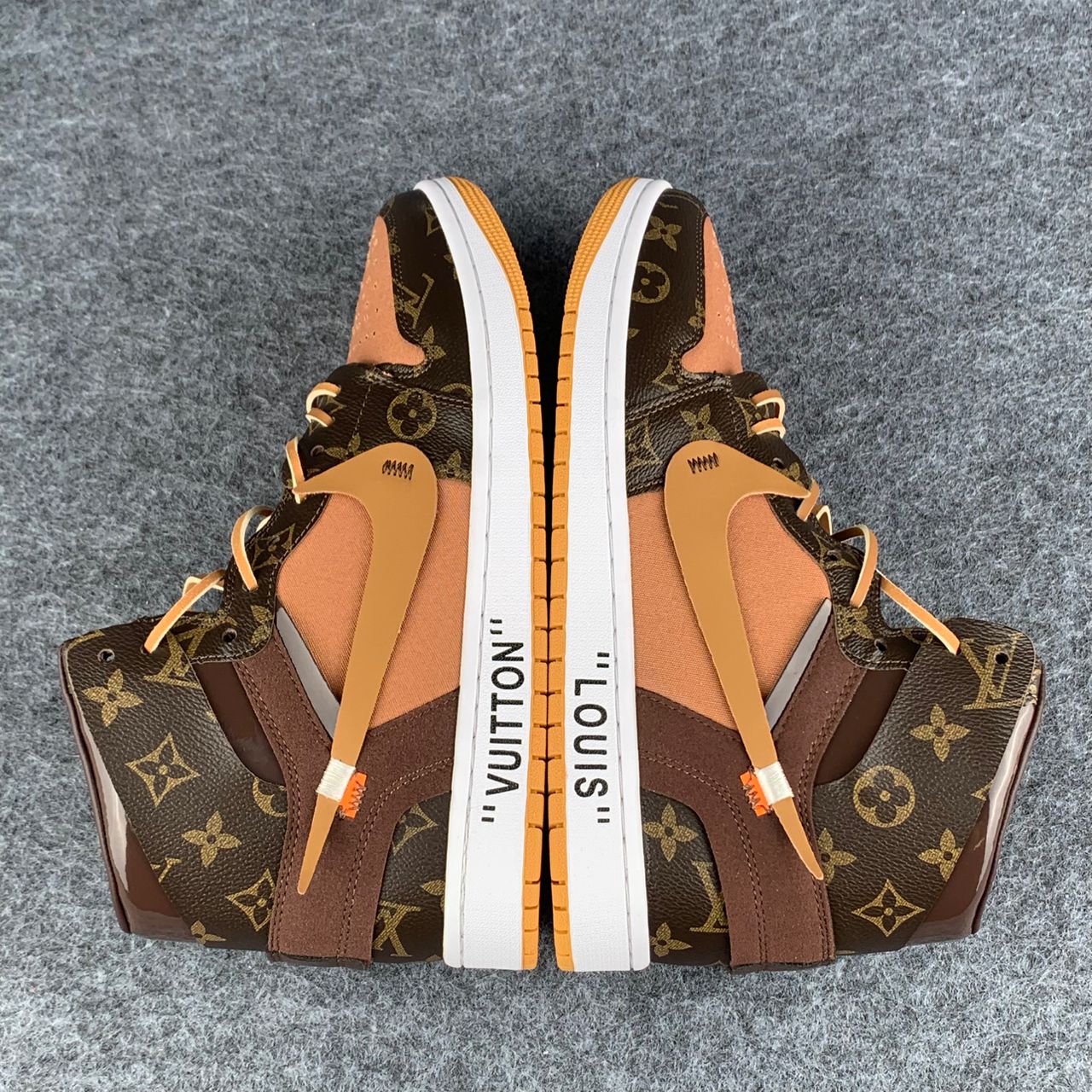 Custom Air Jordan 1 High 'Monogram Flux'