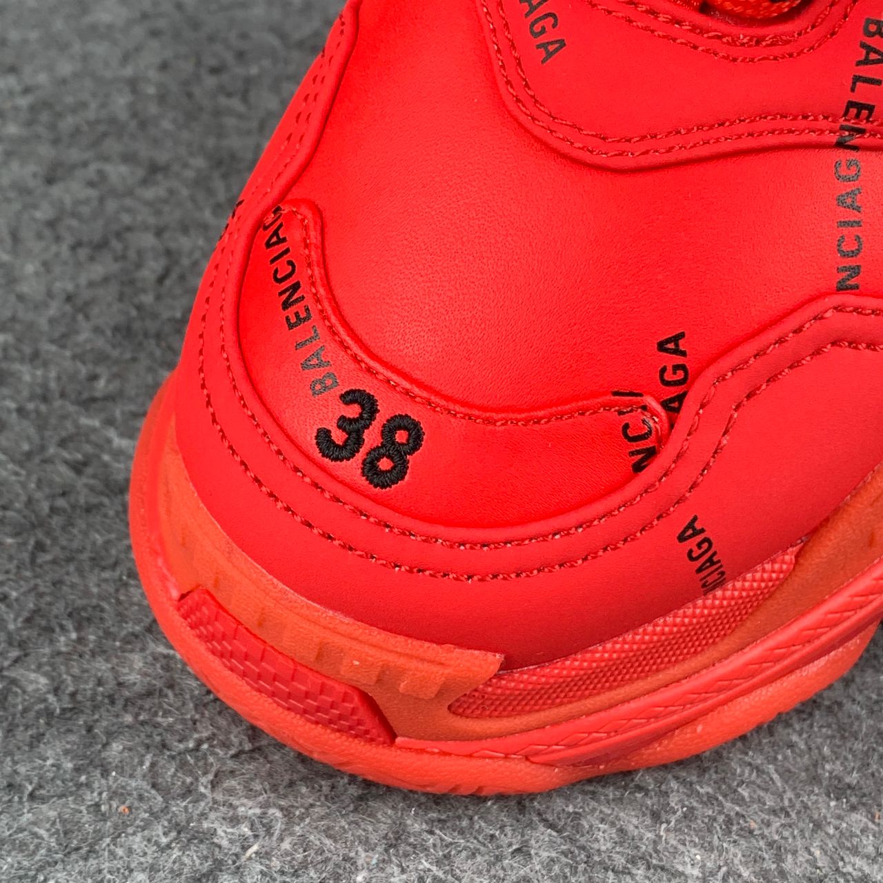 Balenciaga Triple S 'Allover Logo - Red'
