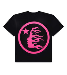 Hellstar Classic Logo Gel Tee Black/Pink