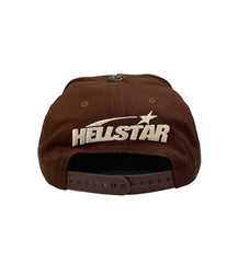 Hellstar OG Logo Hat Rhinestone Brown (Snapback)