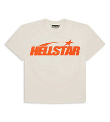Hellstar Studios Classic Regular Print Tee Cream/Orange