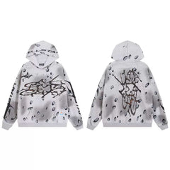 Hellstar American High Street Retro Loose Water Washed Vintage Men's and Women's VTG Hoodies Hoodies Hoodies Ins (47)