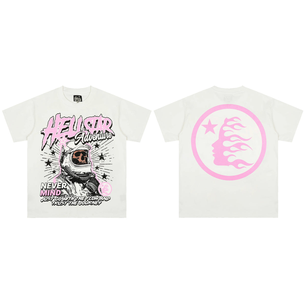 European and American style heavyweight HELLSTAR Hell Star short sleeved men's trendy brand digital graffiti Vintage women's loose T-shirt (2)