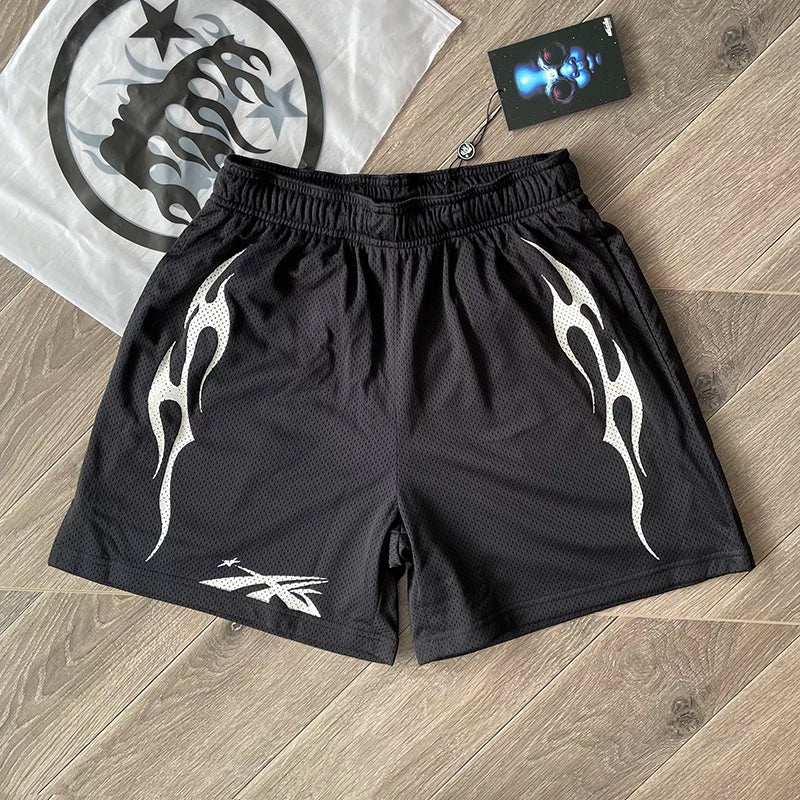 Hellstar Studios Sample Mesh Shorts Mesh Casual Sports Shorts European and American High Street (2)