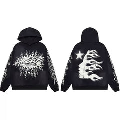 Hellstar American High Street Retro Loose Water Washed Vintage Men's and Women's VTG Hoodies Hoodies Hoodies Ins (29)