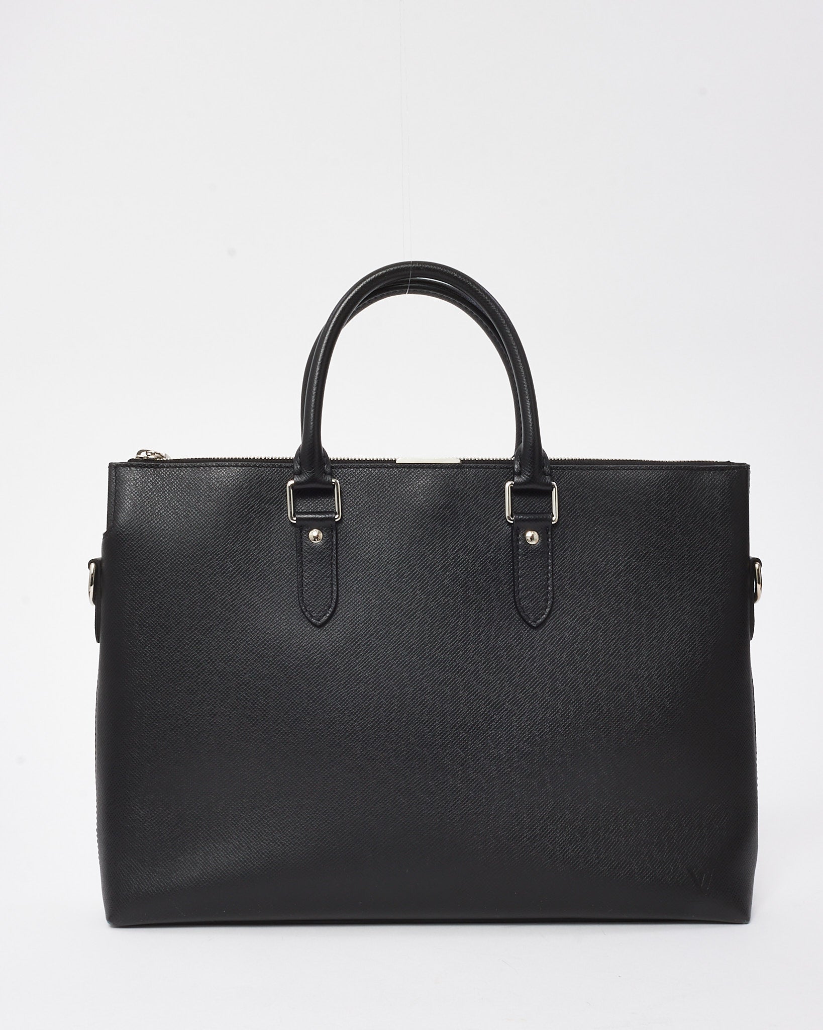 Louis Vuitton Black Taiga Leather Anton Soft 2Way Briefcase