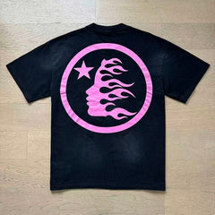 Hellstar Sport Logo Gel Tee Black/Pink