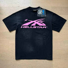 Hellstar Sport Logo Gel Tee Black/Pink