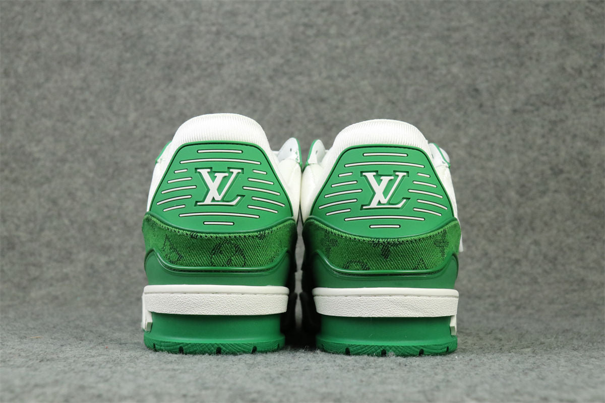 LV Trainer 'Green Monogram Denim'